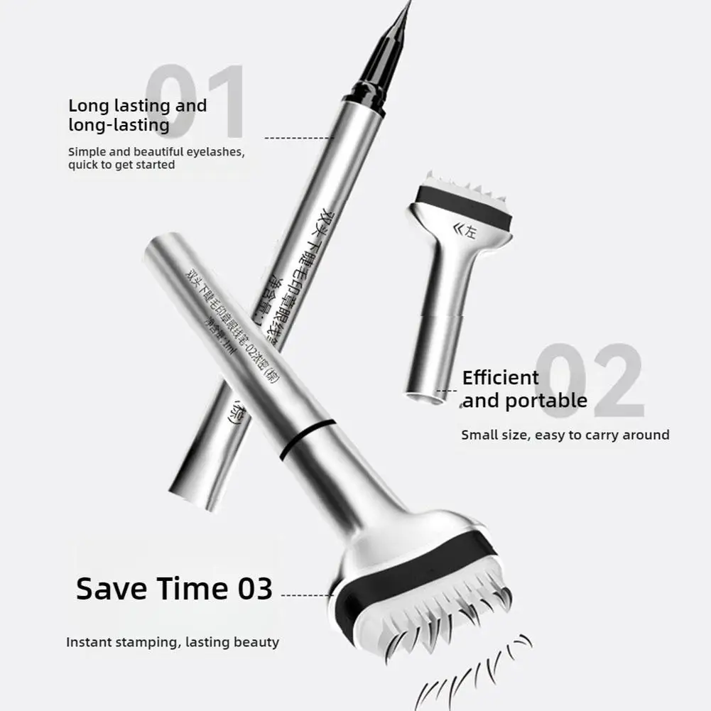 1 set wimperafdichting DIY onderste wimperverlenging stempels siliconen make-up tool voor beginners handige natuurlijke simulatie mascara stick