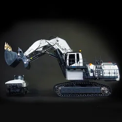 AOUE 9150 1/14 RC Front Shovel Hydraulic Excavator Model Construction Machinery Heavy Backhoe Hydraulic Model Remote Control Toy