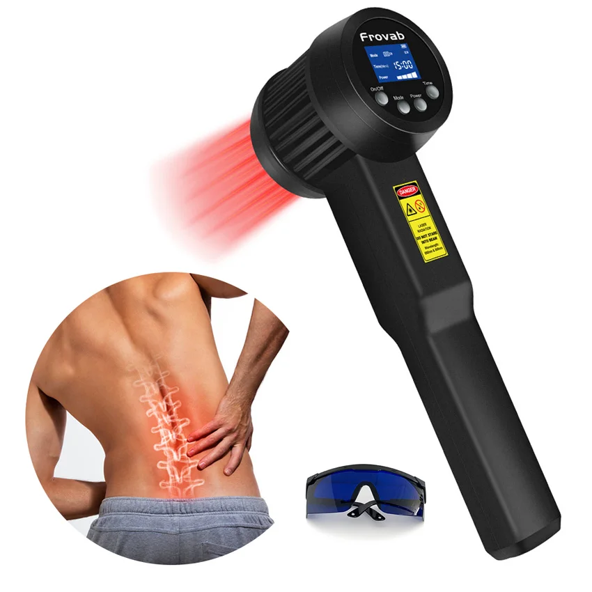 

3000mW 650nm 808nm Cold Laser Physical Therapy Low Level Laser Red Light Device for Body Pain Relief,Back,Shoulder,Neck,Knee,etc