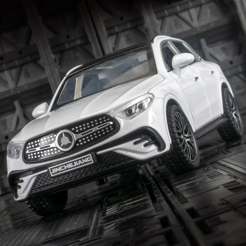 1:32 Mercedes Benz GLC400 puertas de modelo de coche de aleación y capó de motor, el maletero se puede abrir tiene funciones de sonido y iluminación simuladas