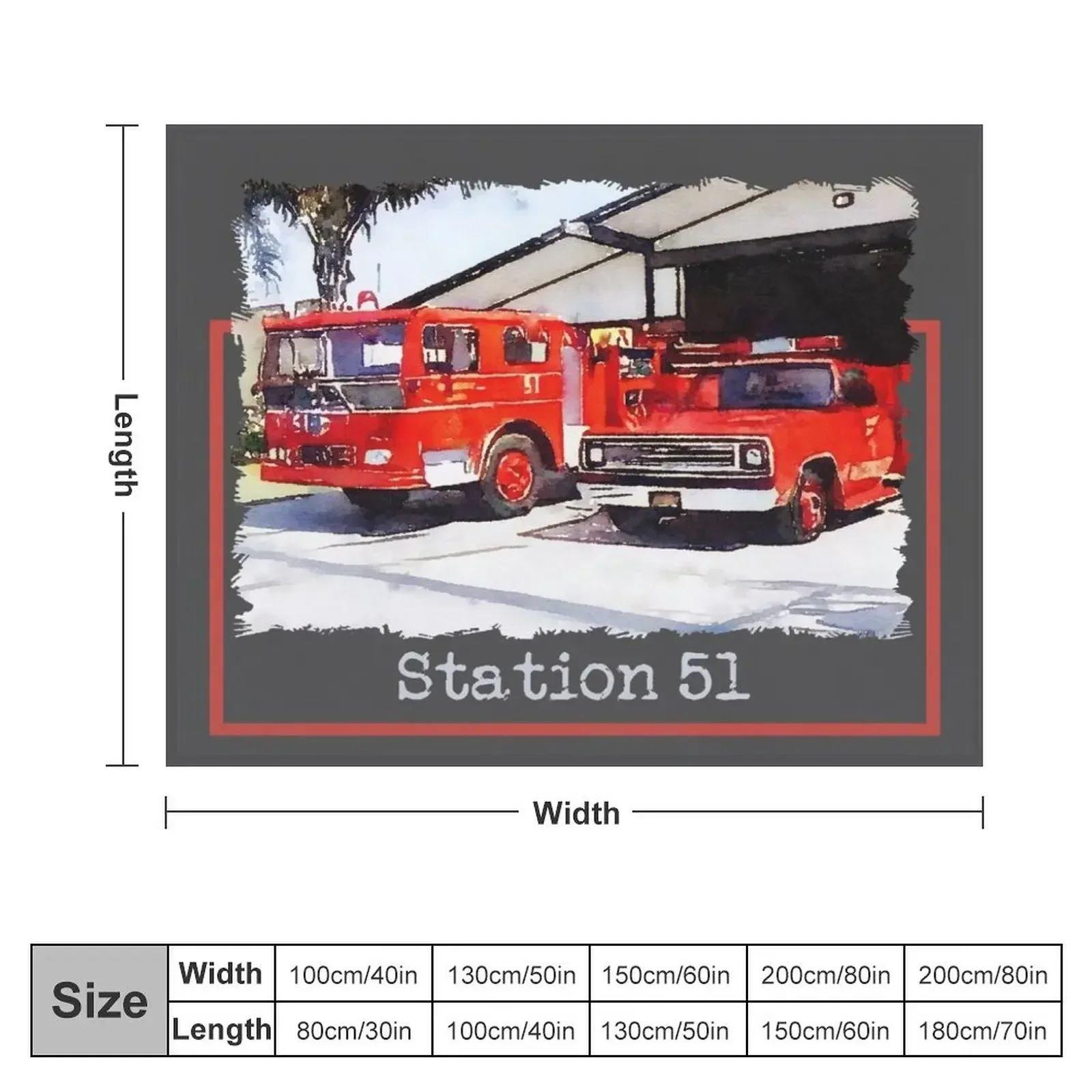 Station 51, Emergency TV Show Throw Blanket Shaggy Custom Blankets For Sofas funny gift Blankets