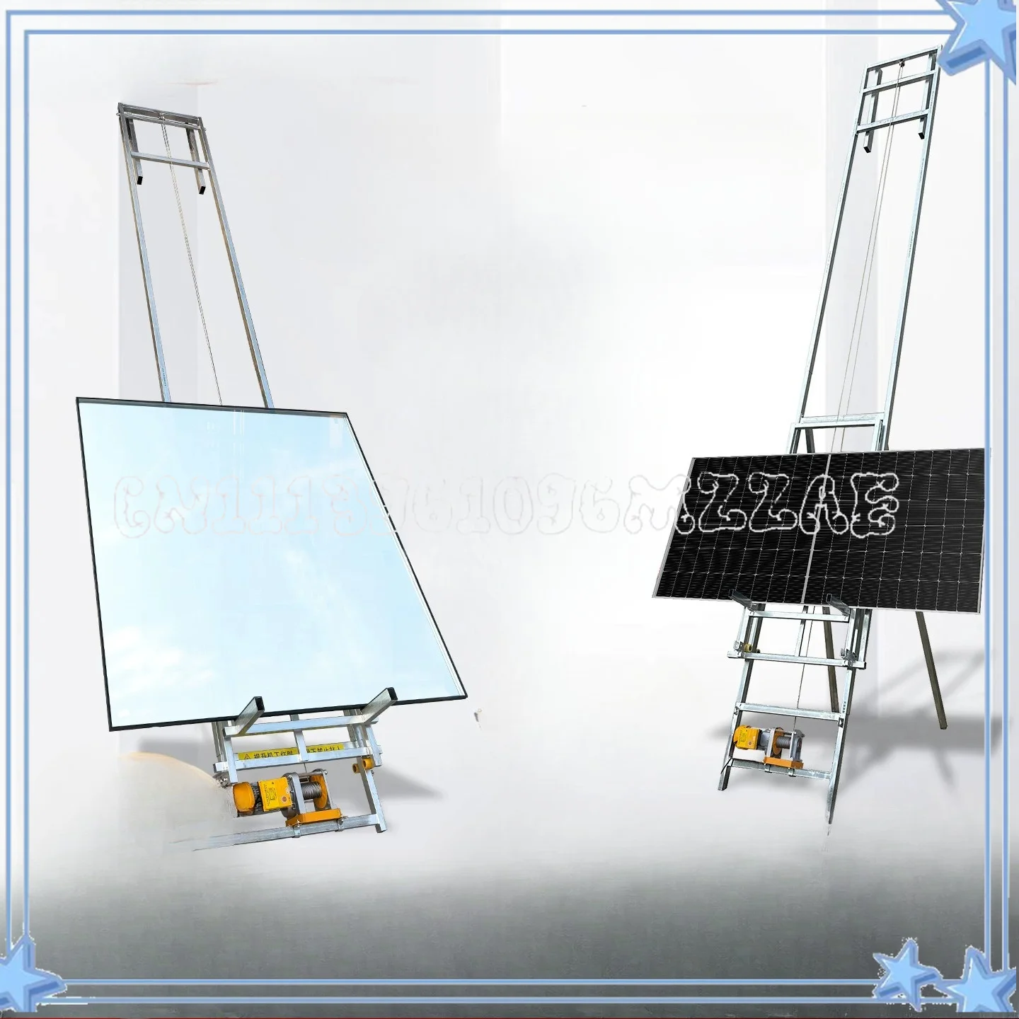 Glass Door and Window Lift Electric Small Lift Photovoltaic Crane Photovoltaic Panel Portable Elevator Vehicle Crane