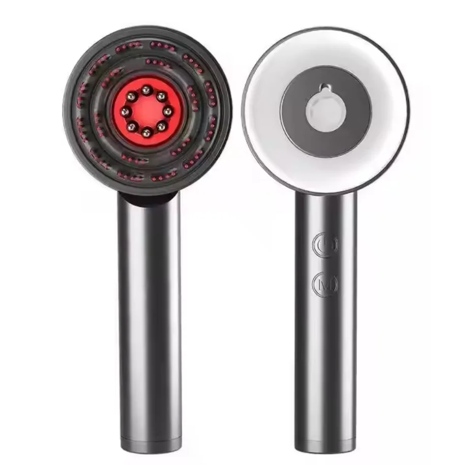 

Умная библиотека, оптовая продажа, электрическое устройство для роста волос, массажная расческа для кожи головы с щеткой для терапии красным светом, оптовая продажа, щетка для роста волос