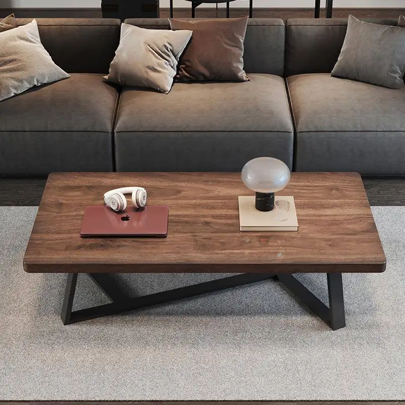Factory Direct Industrial Furniture Modern Live Edge Slab Solid Walnut Wood