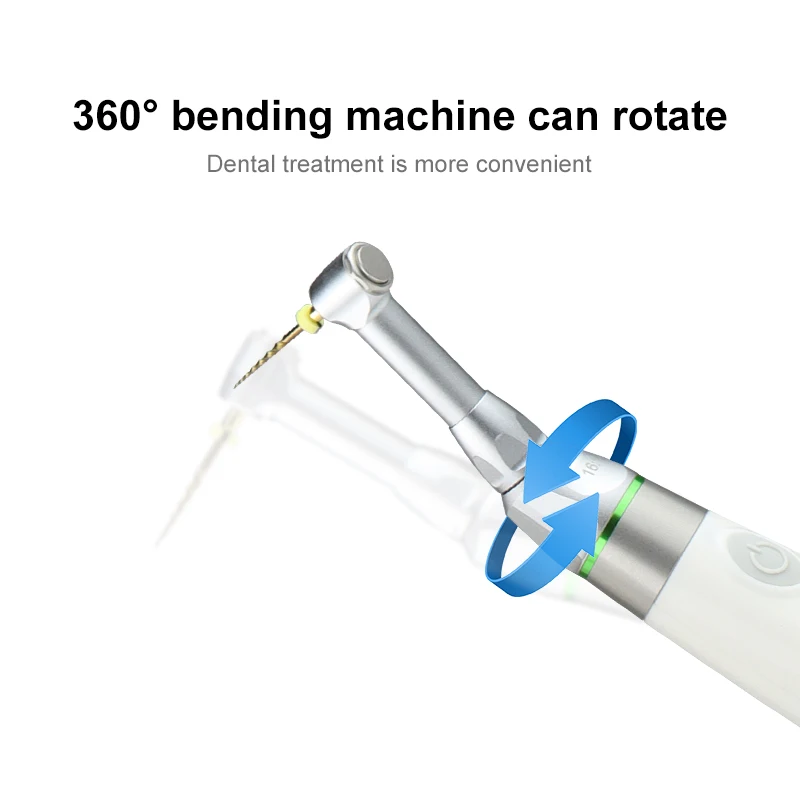 

New Dental Root Canal Endo Motor with Apex Locator Cordless 16:1 Contra Angle Endodontic Treatment Equipment Set Endo Kit
