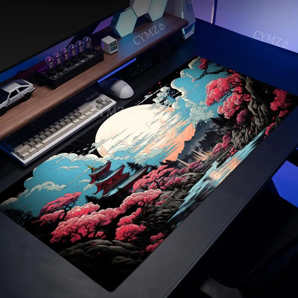 

Ukiyo-e Стиль Фэнтези Пейзаж Дизайн Большой Коврик Для Мыши Настольный Коврик Офисный Коврик Аксессуары Для ПК Расширенный Коврик Игровые Коврики Коврики Для Мыши