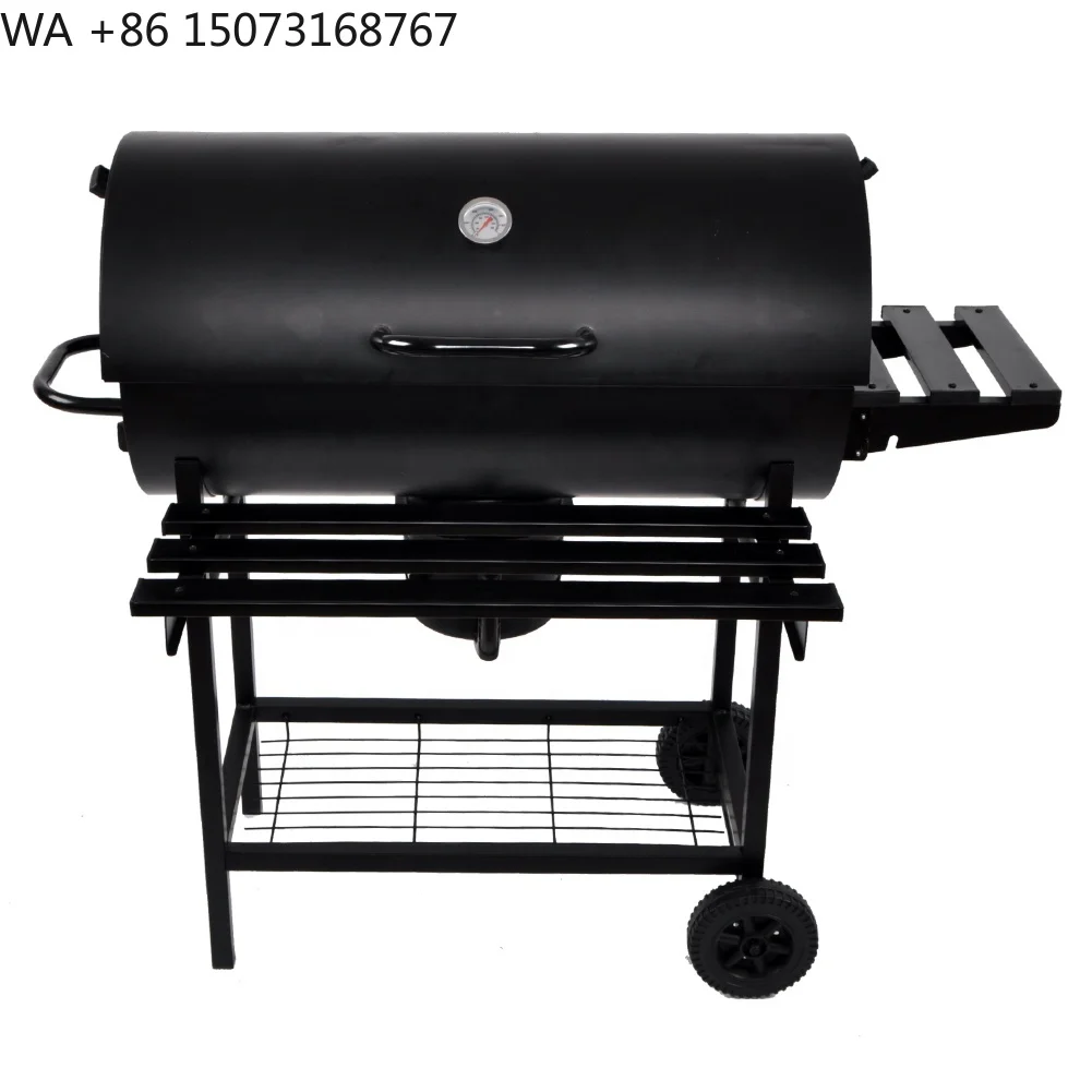 شواية فحم SEJR مع مدخن أوفست طاولة جانبية #1