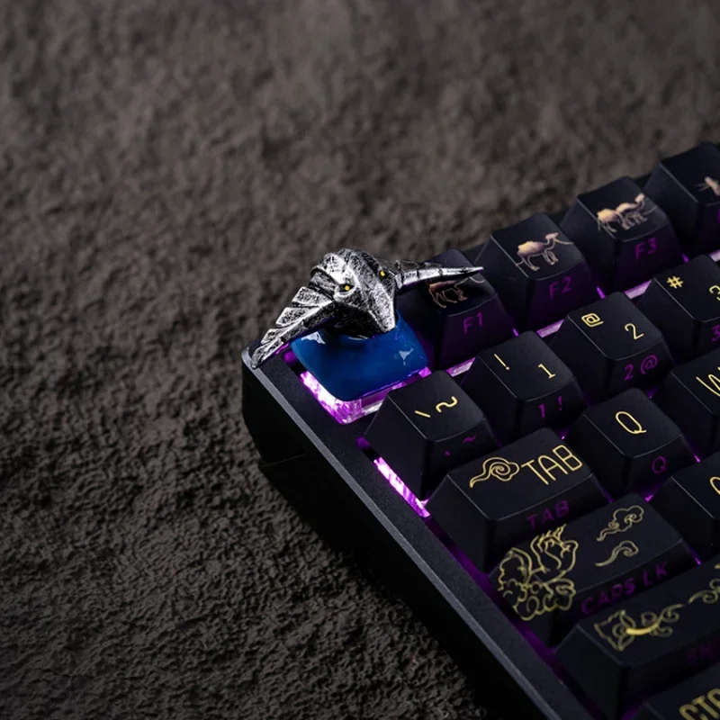 DOTA2 Anime Artisan Keycaps Juggernaut Point personalizado 3D Keycaps lindo dibujos animados resina Gaming Keycaps para teclado mecánico