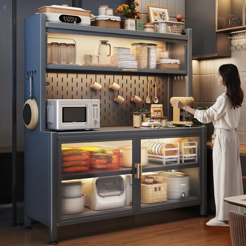 

Kitchen shelves, multi functional floor to ceiling, multi layer side cabinets, microwave oven shelves