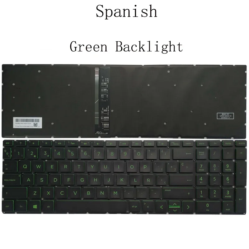Backlit Russian/US/Spanish/Latin Keyboard For HP Pavilion 15-CW 15-DR 15-EC 15-CX 15-DK 15-DA 17-BY 17-CA 15-DY 15-CS DW