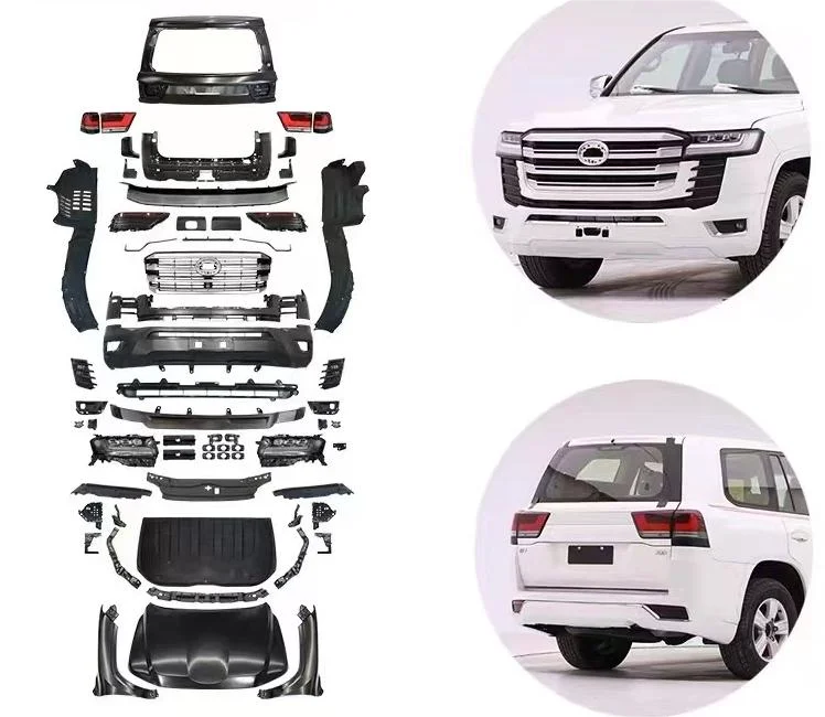 The Land Cruiser receives the latest body upgrade kit for tuning the car's LC200 to 300.