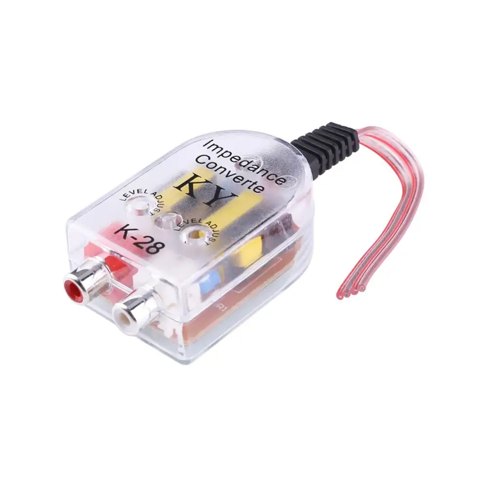 1-5pcs 12V Car Audio High to Low RCA Line Subwoofer Audio impedenza Converter gadget Low Audio Filter Output accessori