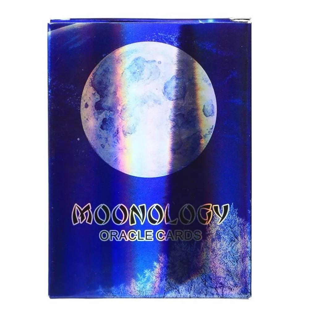 Edycja laserowa Karty wyroczni Moonology Faza księżyca Tarot Karta wyroczni Księżycowa karta tarota 11 * 6,5 cm