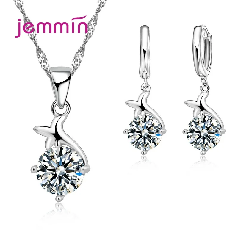 

0.01USD Genuine 925 Streling Silver Jewelry Sets Super Deal Multiple Style Women Girls Wedding Party Fine Jewelry Accessory