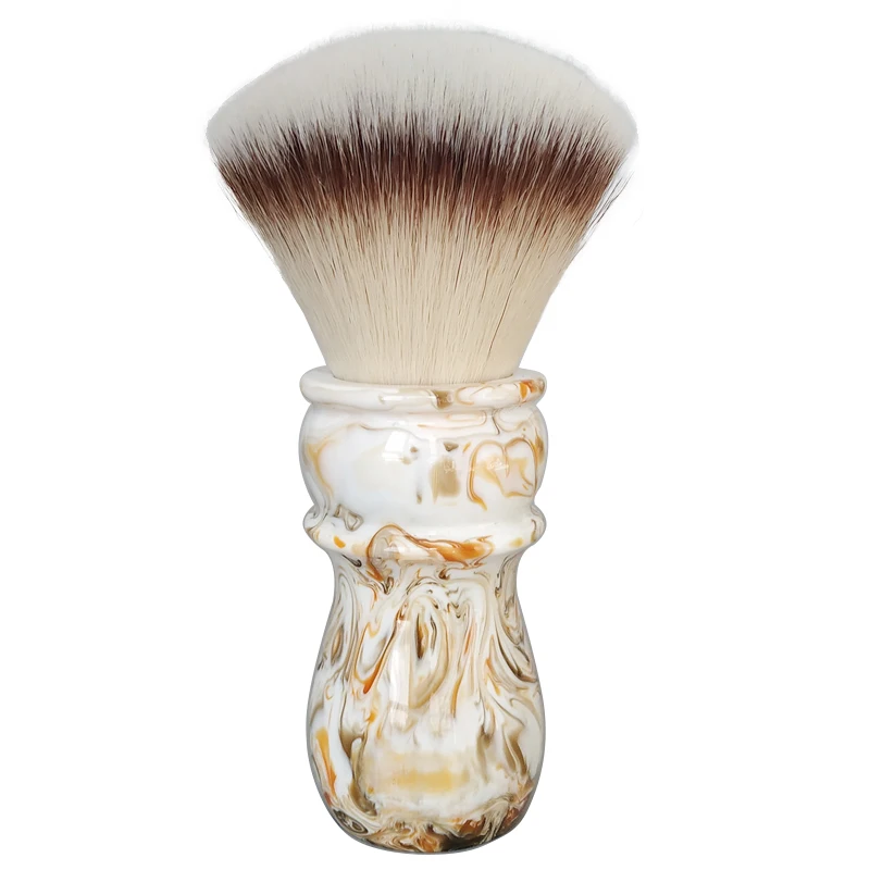 DiShi Coffee Color A2S Soft Synthetic Hair 28mm  Shaving Brush For Man Wet Shaving