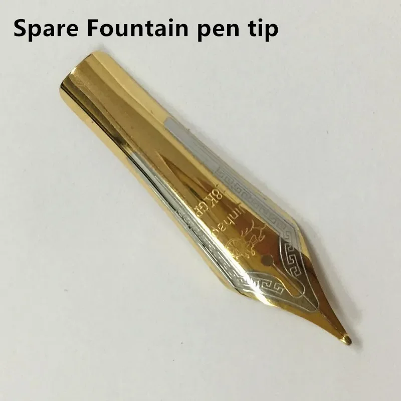 Apply Jinhao 159 Fountain pen Universal design large nib 18K Gold tip 1.0 mm calligraphy nib bent / 0.5 Straight Nib