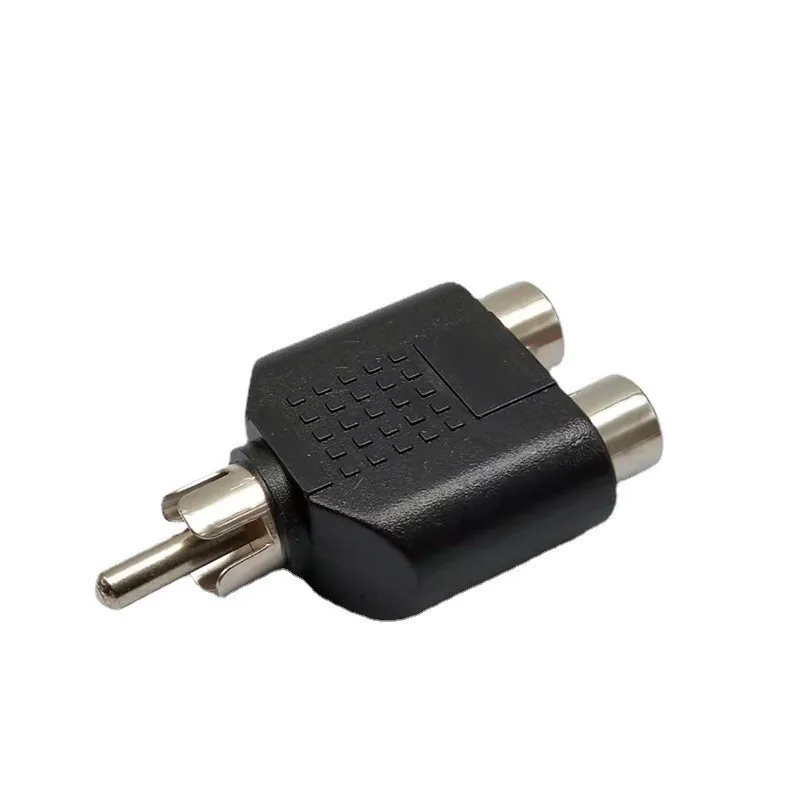 1/4pcs RCA Y Splitter Connector 1 Male to 2 Female Adapter AV Jack RCA Plug To Double Cable Audio Video Plug Converter for CCTV
