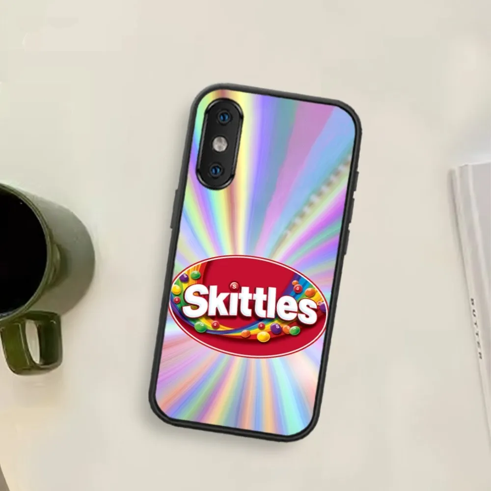 S-Skittles Sour Sweet Fruit Candies Phone Case For Xiaomi Redmi K40 pro 12S ULTRA pro 5G black cover