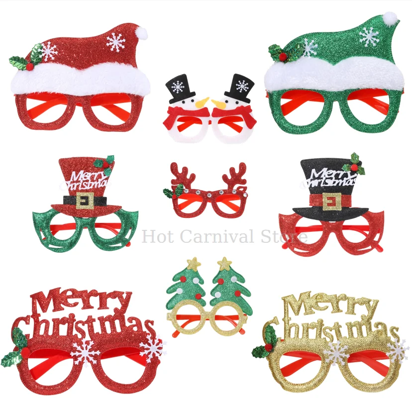 

Christmas Glasses Frame for Kids and Adult Xmas Party Eyeglasses Xmax Party Costume Accessory Photo Props Christmas Decoration
