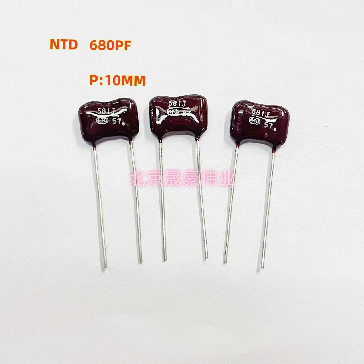 5pcs  NTD Precision Capacitor 500V681J 680PF 500V Fever Silver Mica Coupling Capacitor 500V680PF 5%