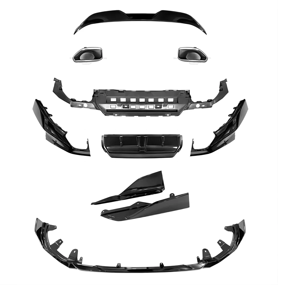 Full Lip Body Kit For BMW F42 2 Series 21-24 218i 220i 223i M240i MP Style Front Rear Lip Diffuser Spoiler Aprons