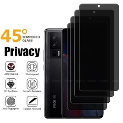 4/3/2/1Pcs For Poco F5 Pro Glass Xiaomi Poco F5 Pro Tempered Glass Protective Privacy Anti-Spy Glue Screen Protector Poco F5 Pro