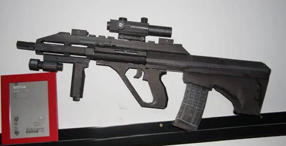 Steyr Aug Assault Rifle 1:1  3D Paper Model Gun Handmade Puzzle Toy