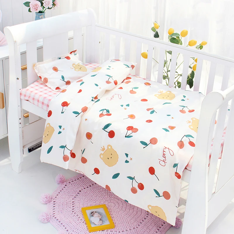 Cotton Baby Quilt Cover 150*120cm Nordic Style Baby Quilt Cover Without Filling 1pc Skin-friendly Newborns Duvet Cover Cartoon