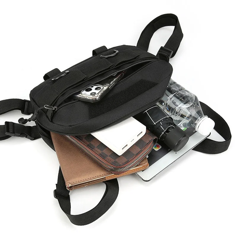 Fishing Chest Bag Men's Tactical Bags Molle Front Rig Pouch Outdoor Camping Cycling Hiking Hunting Climbing Lure Fanny Pack