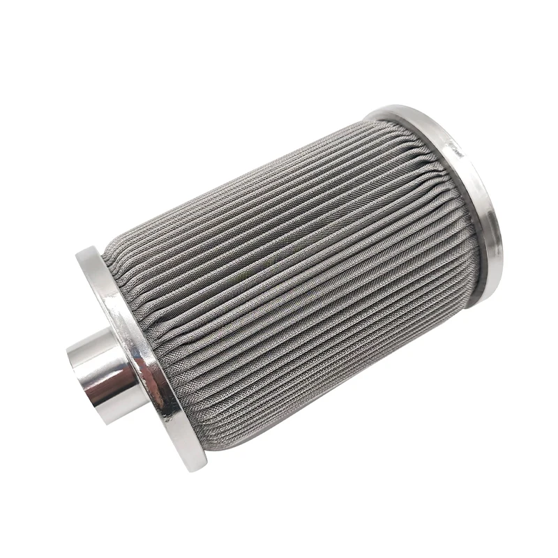 Stainless steel wire mesh pleated cartridge filter pleated metal fiber filter