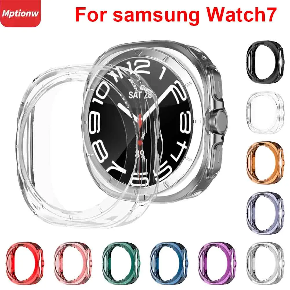 TPU Case for Samsung Galaxy Watch 7 Ultra 47mm Hollow Bumper Shell Full Frame Protector Case for Galaxy Watch 7 Accessories