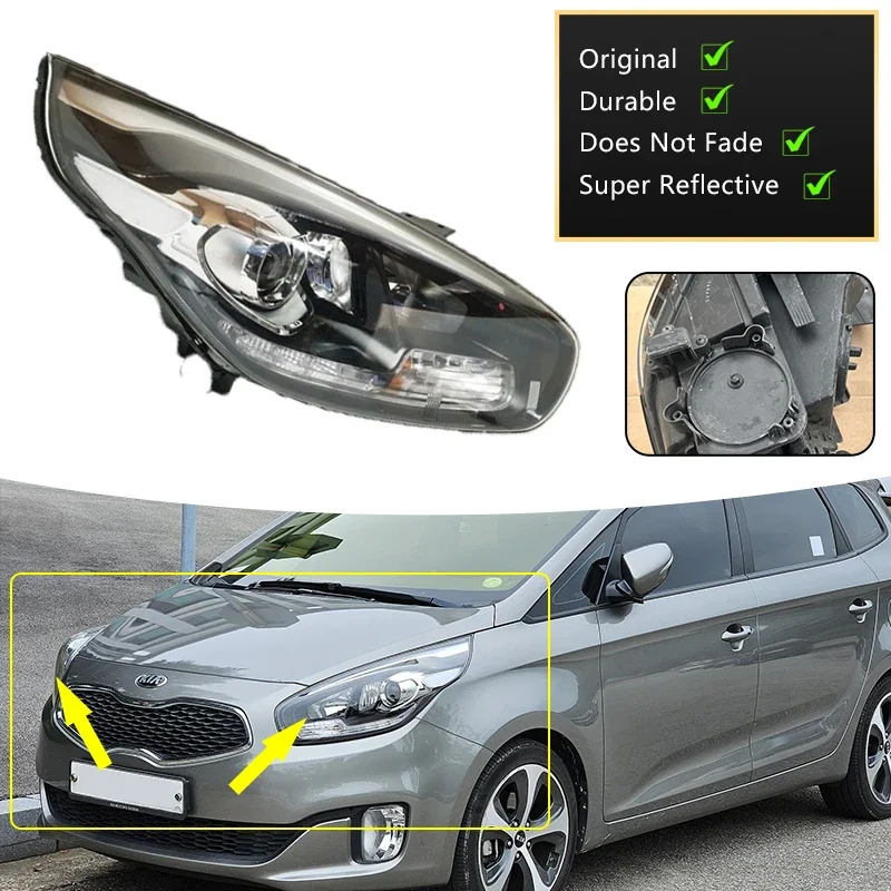 For Kia Carens Rondo RP 2013 2014 Front Headlight Assembly Running Driver Head Lights Lamp Clear Lens Turn Signal Accessories