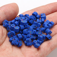 20pcs Blue Gamepad Beads Polymer Clay Beads Loose Spacer Beads For Diy Jewelry Making Bracelet Necklace Handmade Accessories