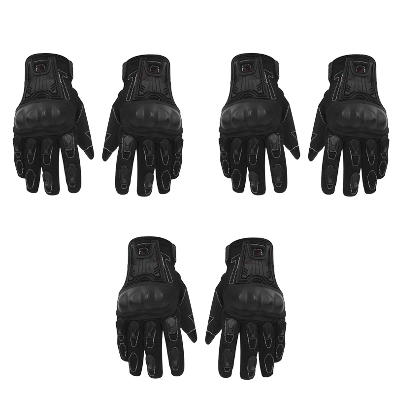 

Motorcycle Gloves Leather Winter Full Finger Men Women Motocross Gloves Protective Gears Moto Glove