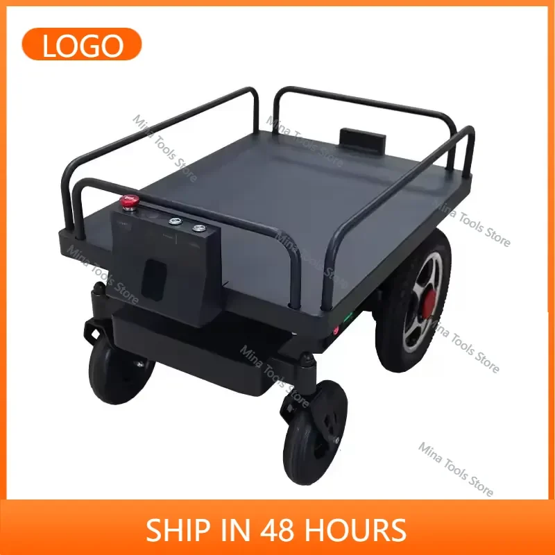 GLGW Industrial Automatic Human Following Cart Electric Transport Trolley Platform with Core Motor & Engine Components