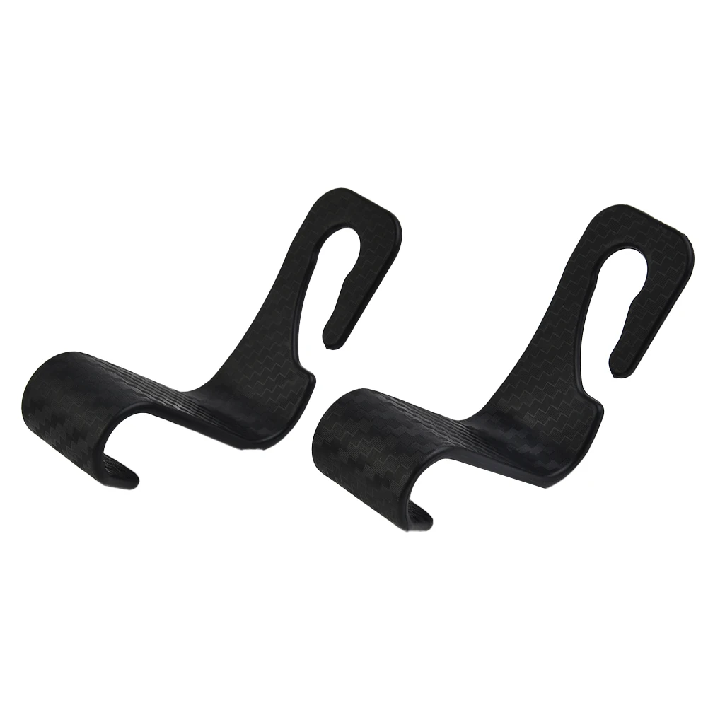 Car Interiors Hook Storage Hook 2pcs ABS Back Seat Carbon Fiber Plastic Bags Seat Organizer Hanger High Quality