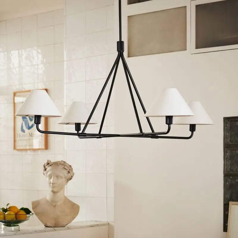 American Retro Minimalist Luxury Fabric Restaurant Chandelier Living Room Bedroom Hotel Villa