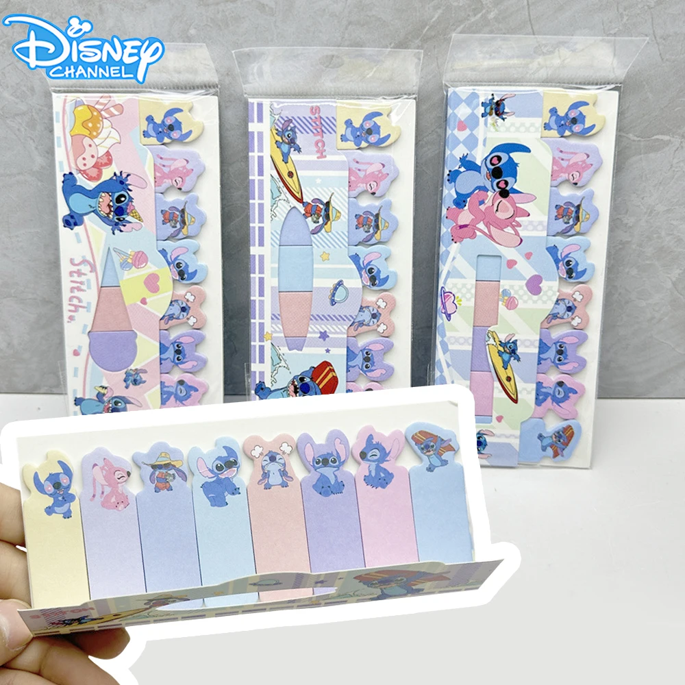 Disney Stitch Memo Pad Sticky Notes Bookmark Kawaii Stationery Scrapbooking label Post Office School Supplies Notepad Planner