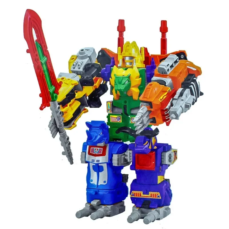 5w1 Megazords Dinozords transformacja zabawki figurki akcji deformacja Robot prezenty dla dzieci