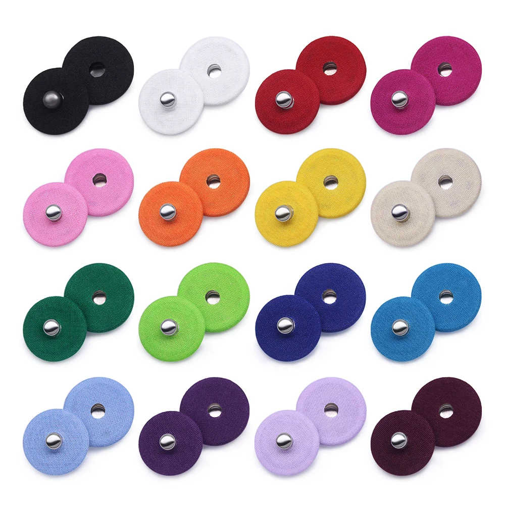 New Colorful 10sets Brass Metal Snap Cloth Fasteners Press Sewing Button For Overcoat Windcoat Garment Accessories DIY