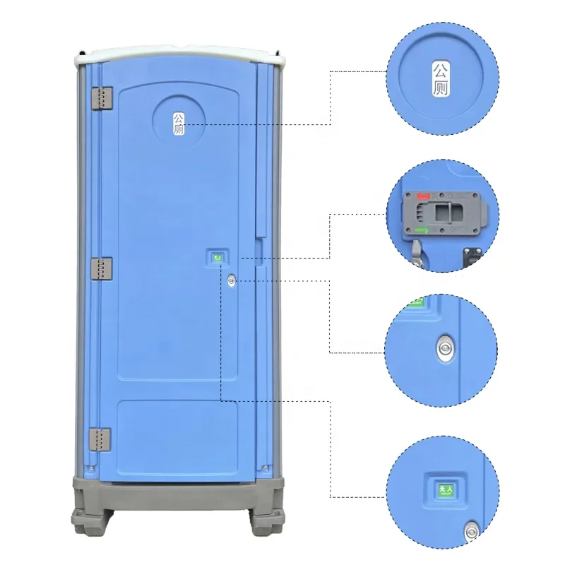 2026 Manufacturer Luxury Portable Bathroom Foldable Plastic Mobile Modular Outdoor Shower Room Cabin Wc Toilet Portable with Sho