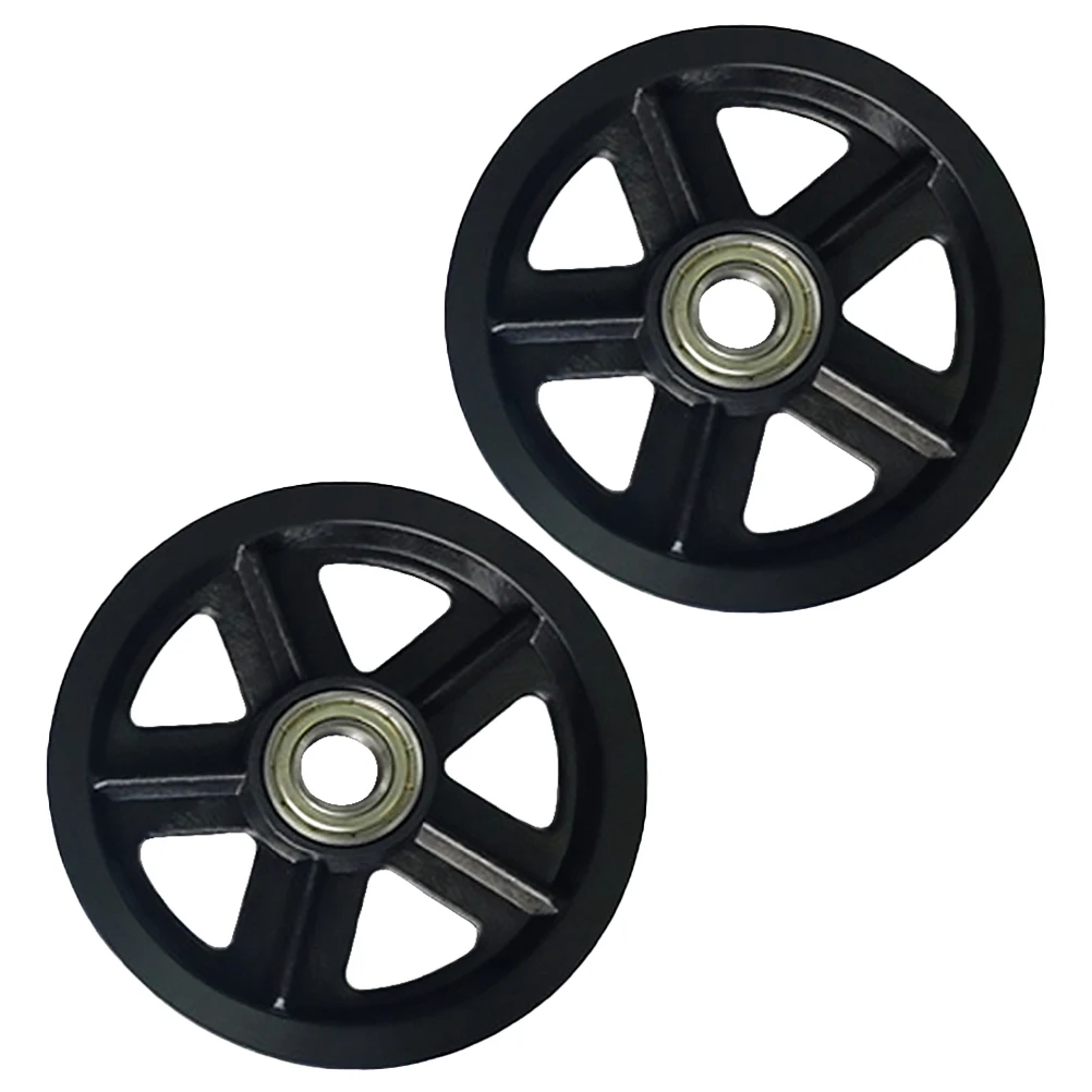 

2Pcs Hanging Rail Pulley Thick Roller Wheel Door Barn Bearing Universal Wear Resistant High Quality Material Durable Long Use