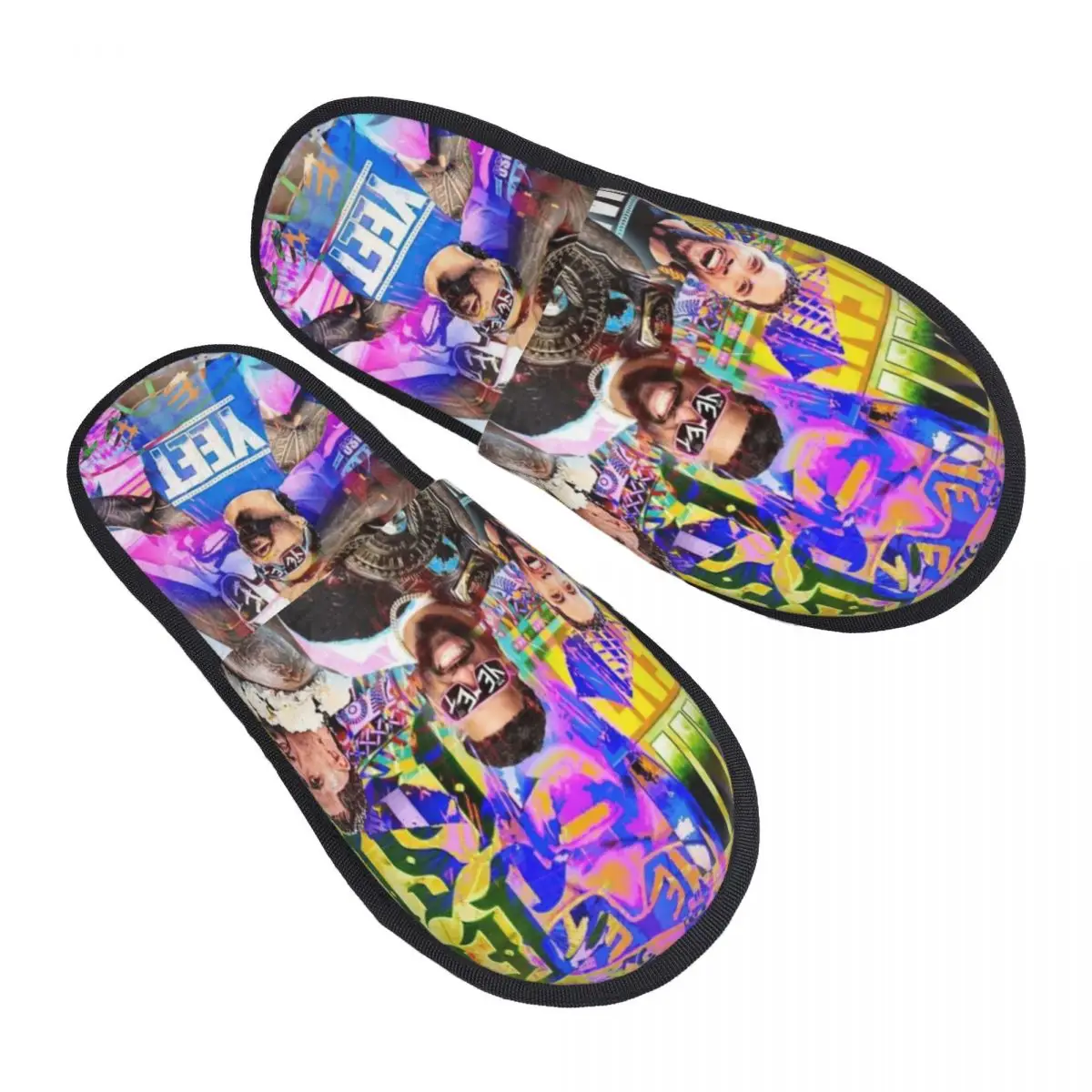 

Custom Yeet Jey Uso Theme Soft Memory Foam House Slippers Women Cozy Warm Anti-skid Sole Slipper
