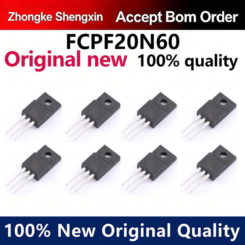 （5pcs-100pcs）FCPF20N60 FCP F2 0N60 FCPF 20 N60   Brand new original