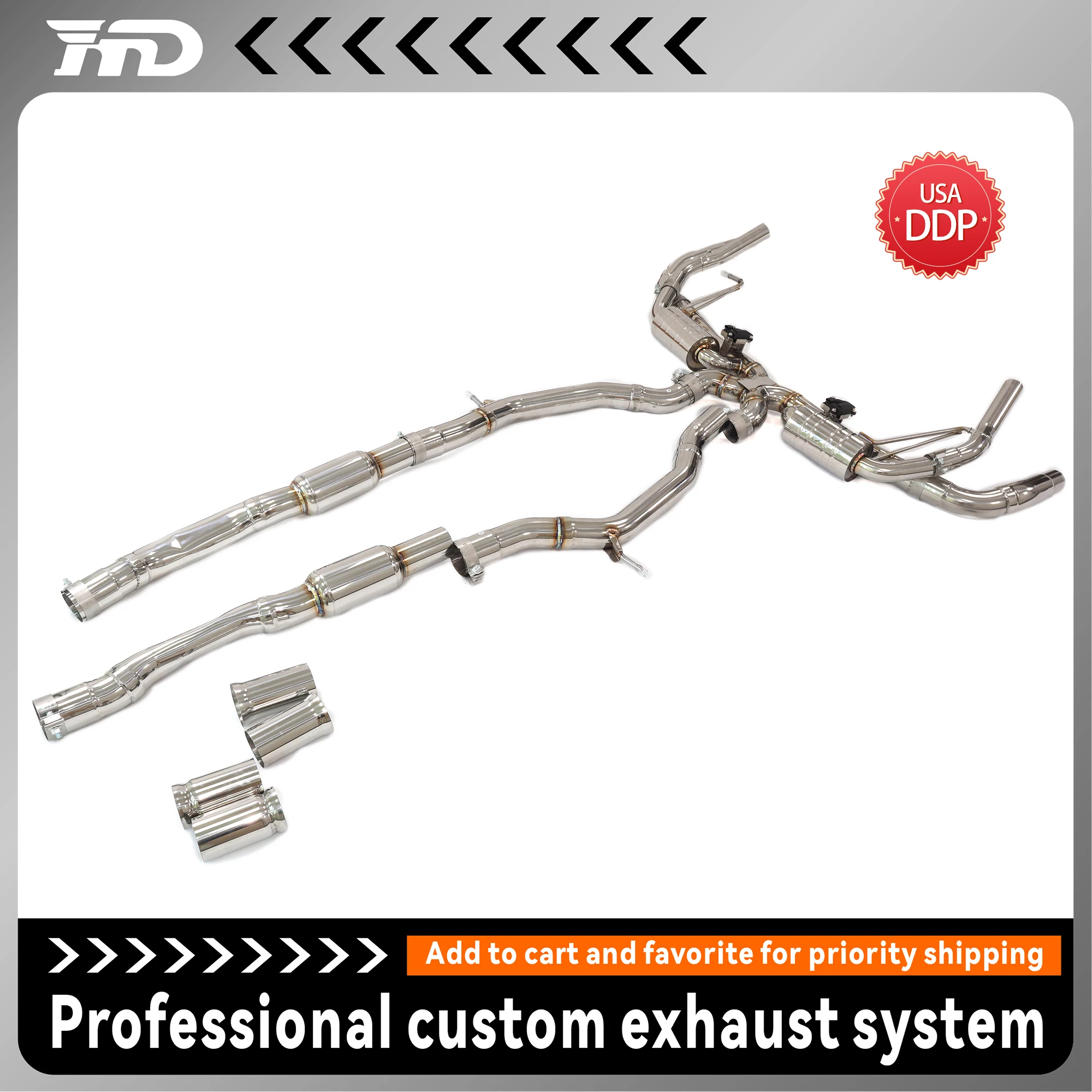 

Ultimate Upgrade for Mercedes Benz S63 Coupe C217 4.0T Cat-Back Exhaust System Handcrafted Stainless Steel Refined Aggression