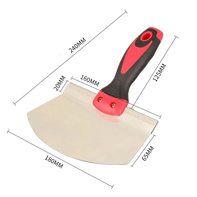 Stainless Steel Curved Ash Shovel Curved Ash Shovel Stainless Steel Scraper Cleaning Tool