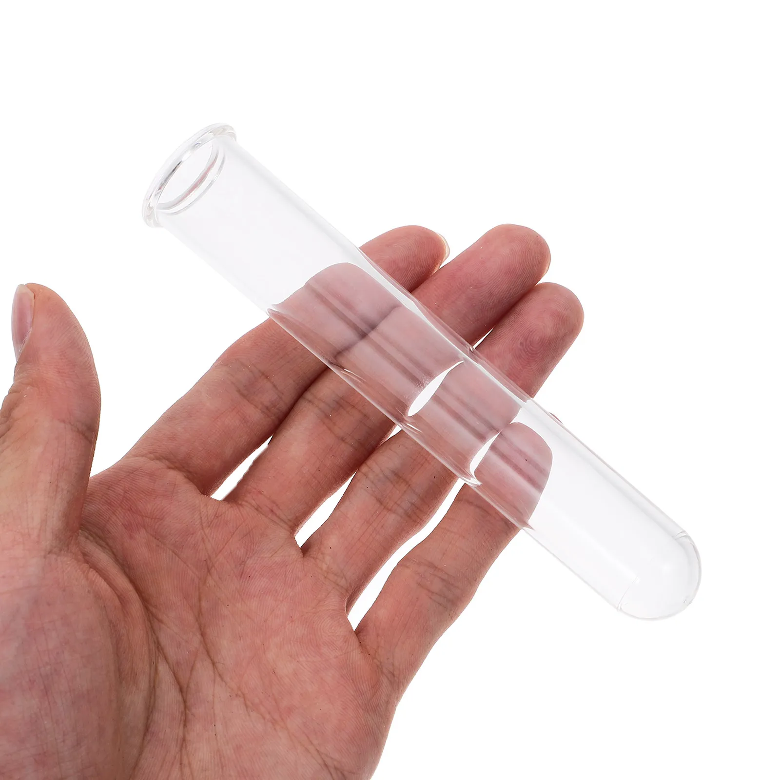 10Pcs Acrylic Test Tubes Transparent for Lab Sample Storage Scientific Experiments Plant Propagation Candy Home Party Decoration