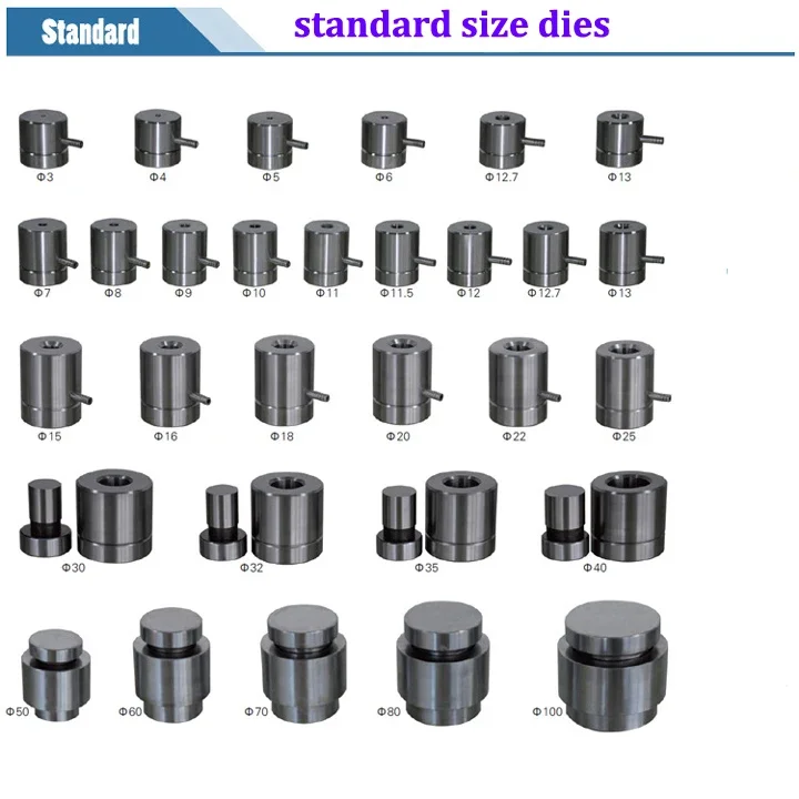 Dry Pellet Pressing Die set mold with 15 - 25mm diameter