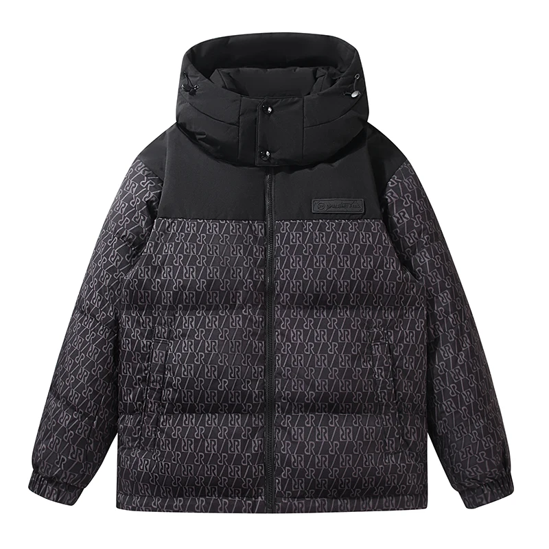 

Мужская короткая пуховая куртка на весну 2026 года, зимняя, для активного отдыха, повседневная, модная, в стиле Little Fraance, с капюшоном, для пар