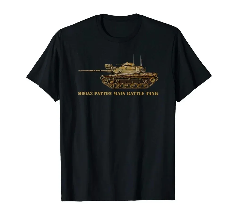 M60 A3 Patton Tank T Shirt Gift Tee Men's New Printing New Fashion Print Size Cross Street Fit Custom Shirt Printing